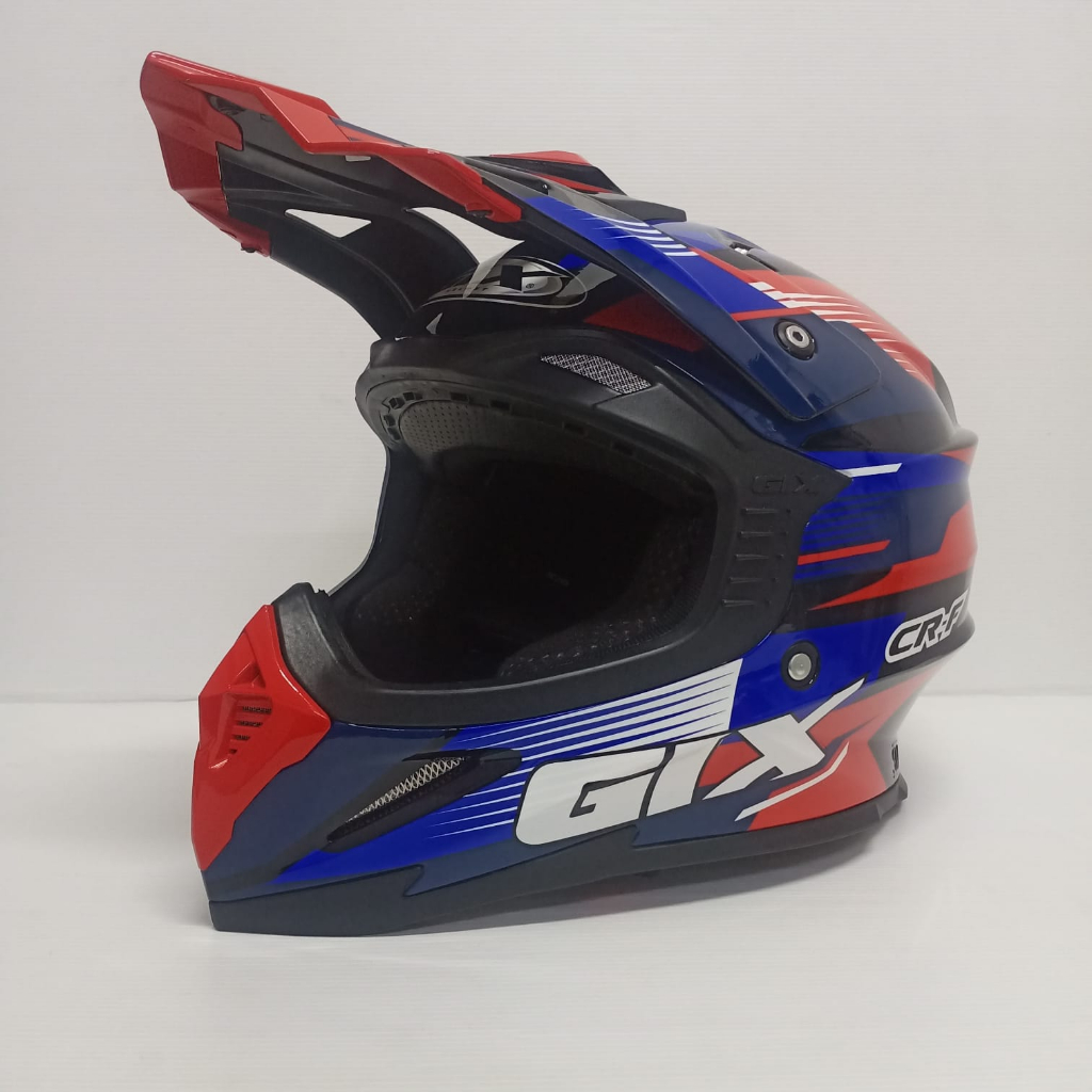 HELM CROSS GIX CROSS MOTIF CR-F BLACK RED JPX CROSS