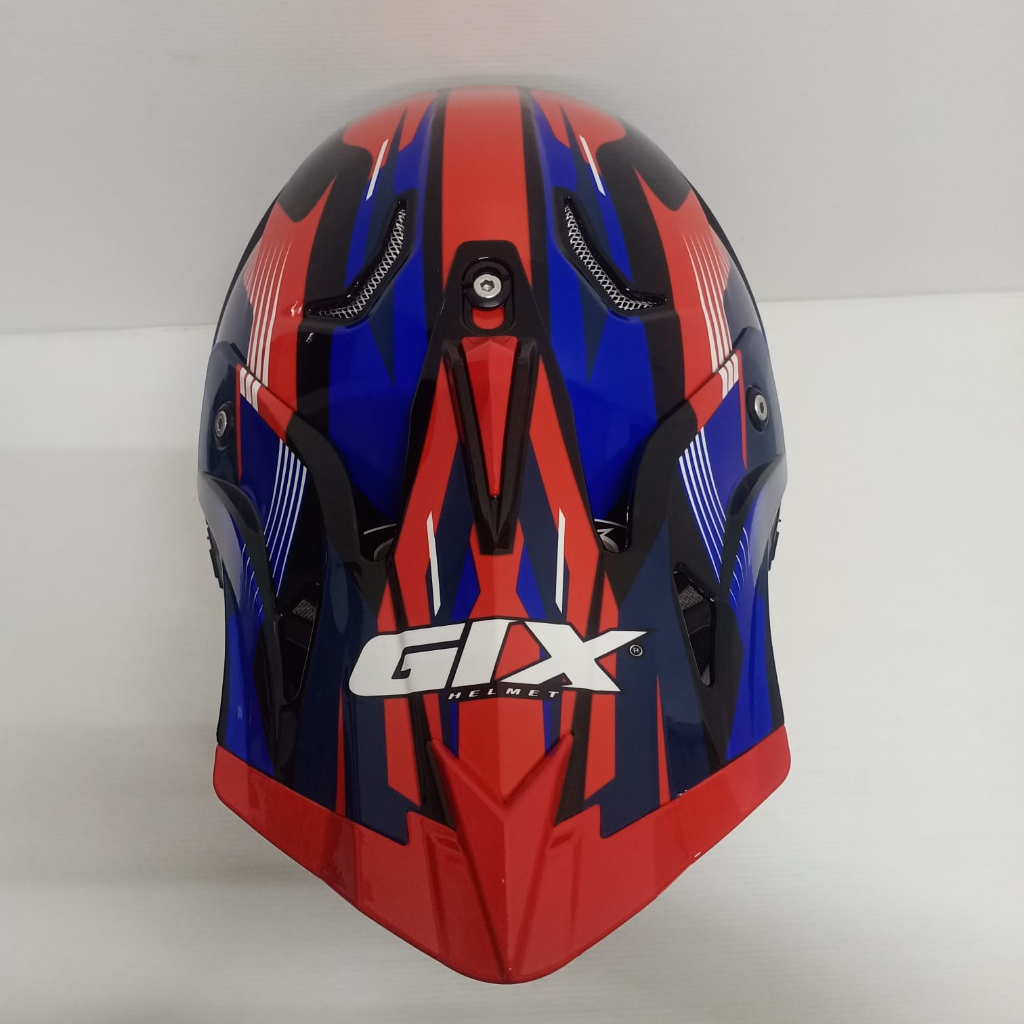 HELM CROSS GIX CROSS MOTIF CR-F BLACK RED JPX CROSS