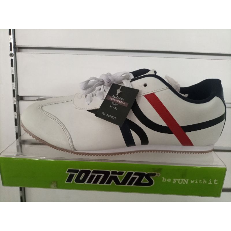 Sepatu Tomkins Bogman putih/merah