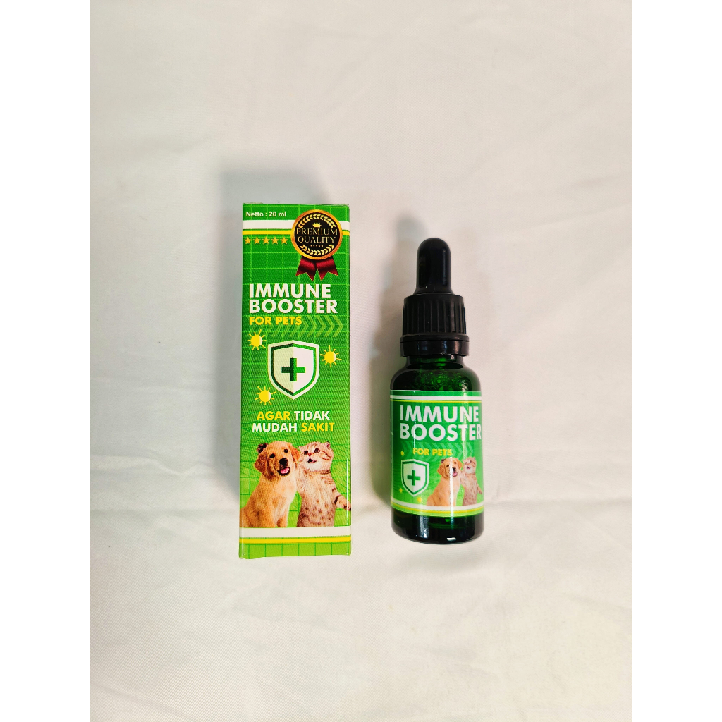 IMMUNE BOOSTER Vitamin Imun Kucing Anjing Menjaga Stamina Anti Virus Stress 20 Ml