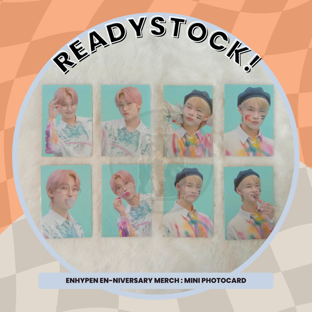 [READYSTOCK] ENNIVERSARY HYBE INSIGHT VOL 1 VOL 2 SUNOO NI-KI SUNKI PHOTOCARD SET