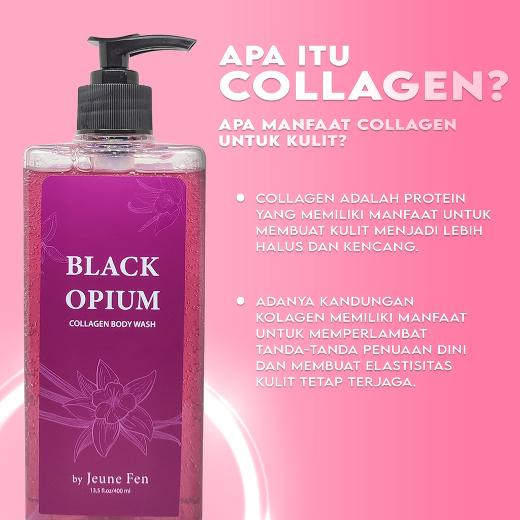 SABUN MANDI CAIR JEUNE FEN BLACK OPIUM MENGHALUSKAN MENGHIDRASI MENGENCANGKAN KULIT