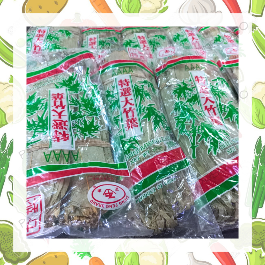 

Daun bambu bacang kering/ dried bamboo leaves cap AAAA 400 gr