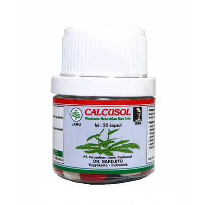 Calcusol 30's Kapsul Dr. Sardjito - Obat Peluruh Batu Ginjal / Obat Kencing Batu / Obat Batu Empedu 