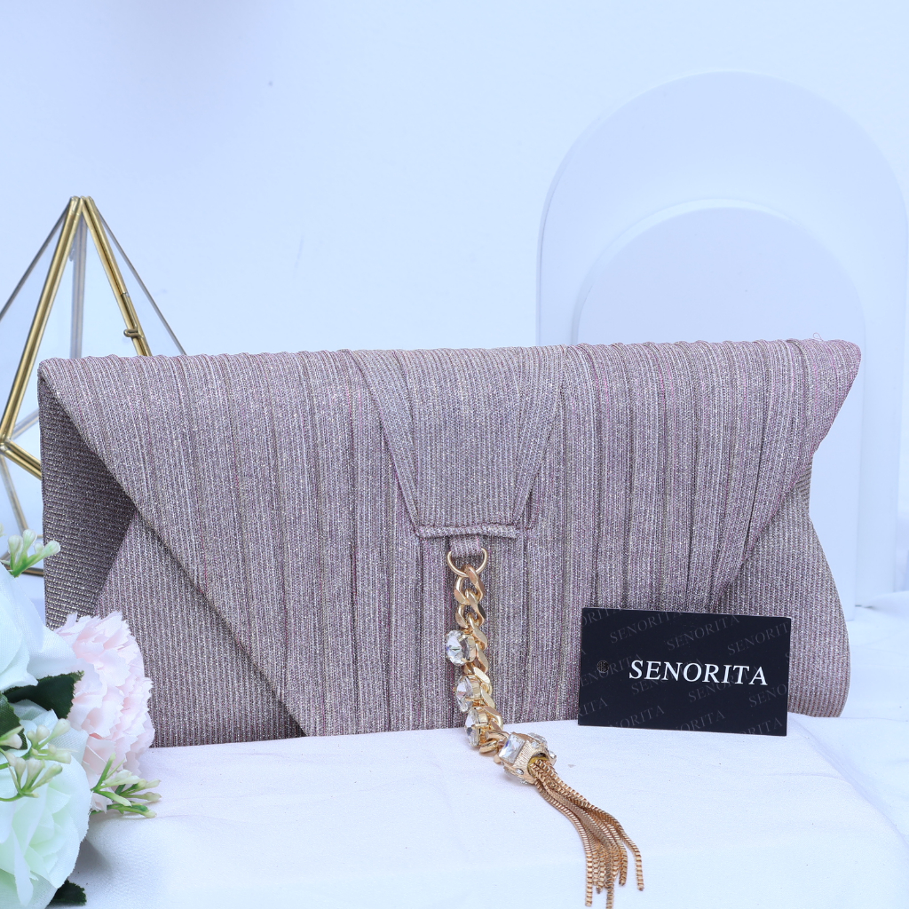 [ NEW ] Tas Pesta Clutch Wanita T3004 - SNR Size 27cm