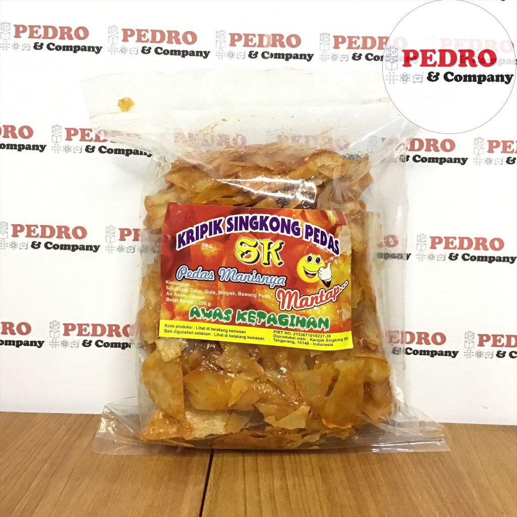 

Kripik singkong pedas manis lengket SK 250 gram krupuk cemilan keripik