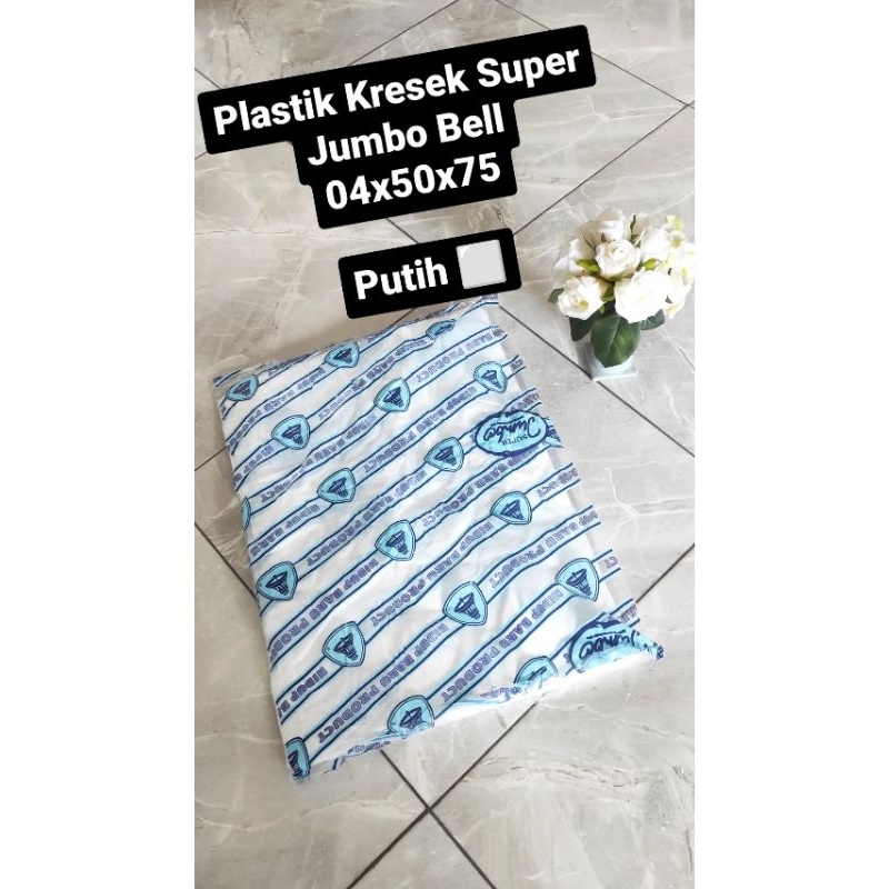 Kantong Kresek Super Jumbo Bell 04x50x75(Hitam,Putih,Merah)