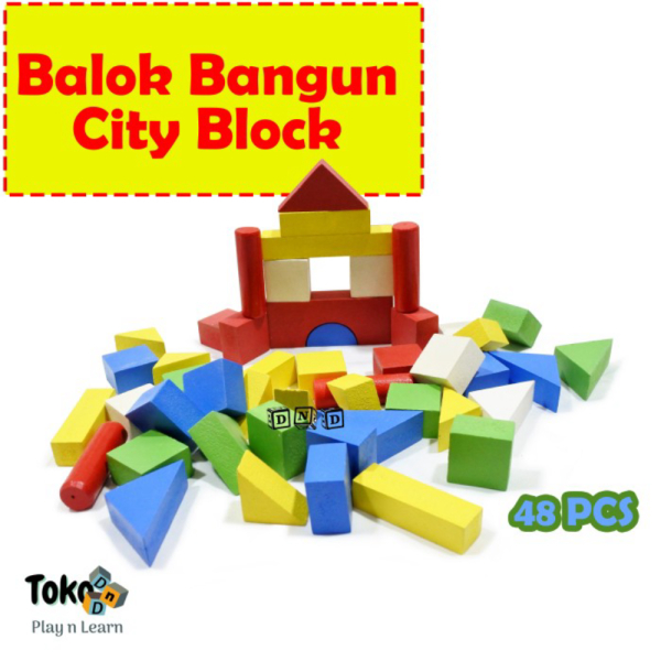

Dijual Mainan Edukasi Anak Balok Bangun Kayu City Block Susun Blok Warna Berkualitas
