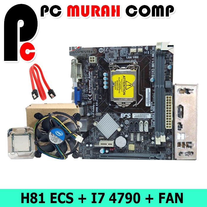 Paket Mobo 1150 DDR3 Plus Processor i7 Gen4/ 4770