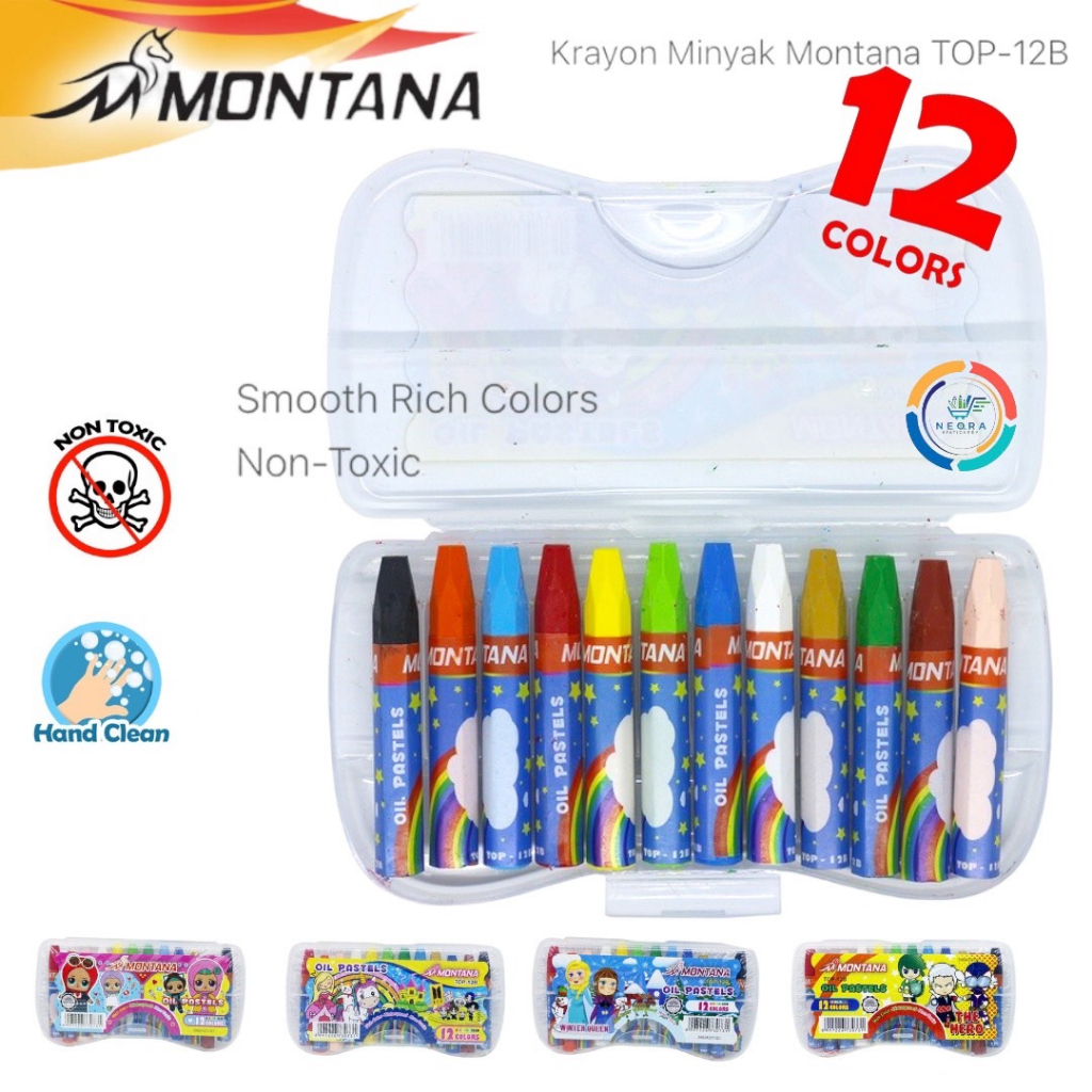 

Montana Crayon Oil Pastel Top-12B | Krayon 12Warna