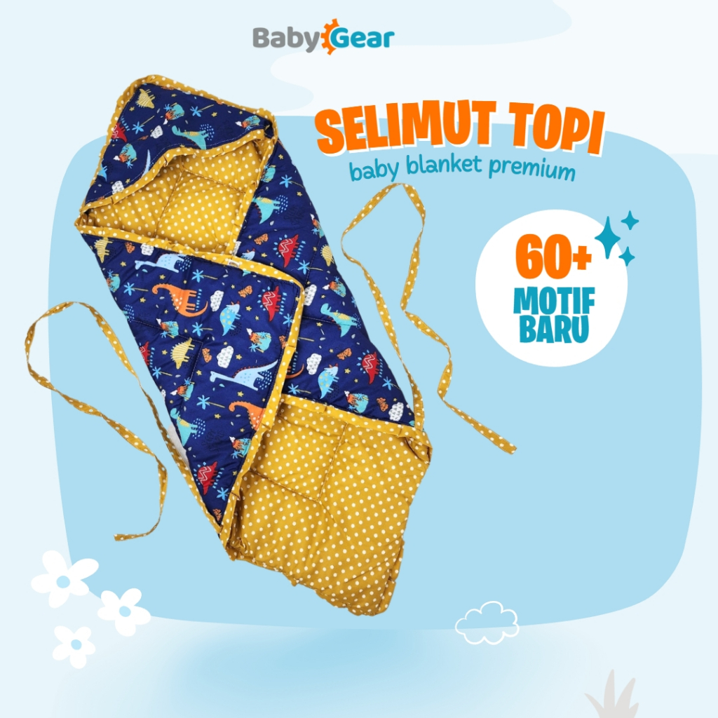 Selimut Topi bayi Selimut Topi Model Hoodie Bayi