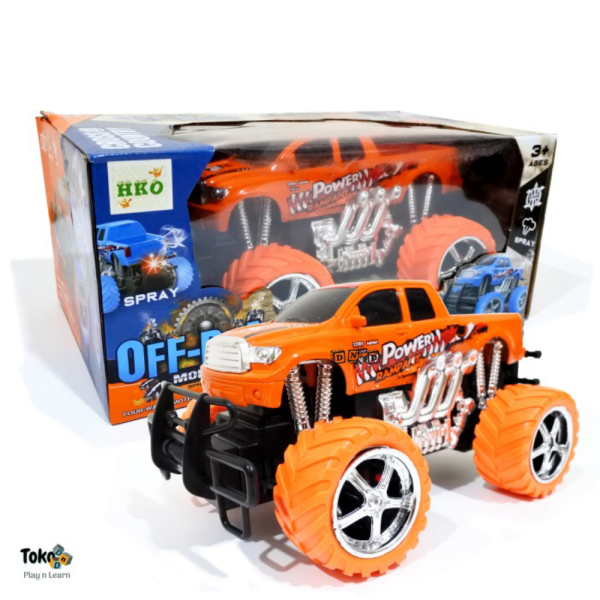 

Dijual Mainan Anak Remote Control Mobil Off Road Monster Spray Car Big Foot Limited