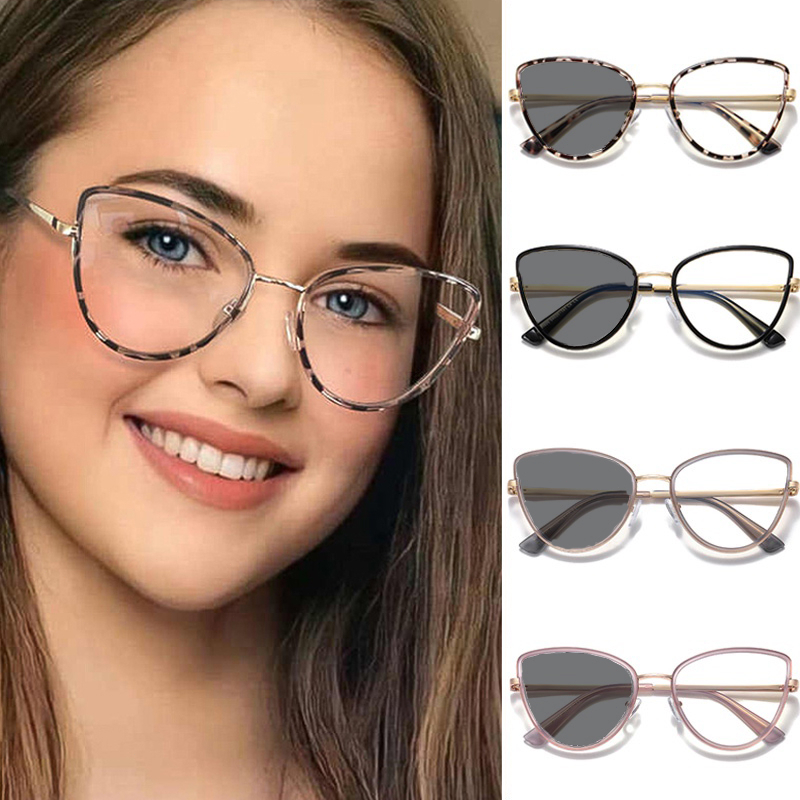 kacamata Leopard Cat Eye Anti Radiasi hp dan komputer Wanita Pria Korea Retro Murah Cwek Gaya Glasses G