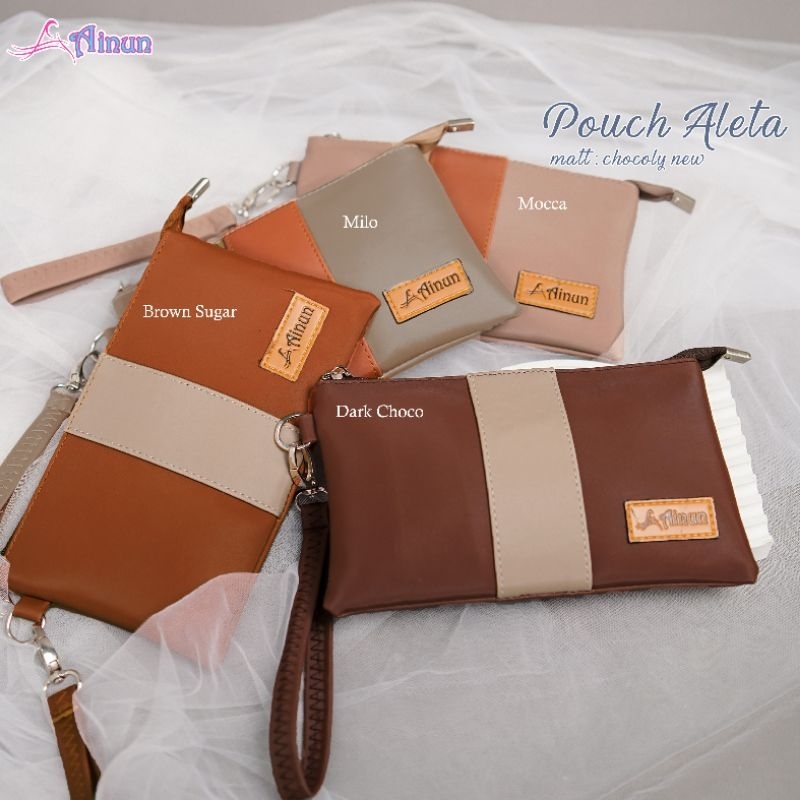 ALETA POUCH BY AINUN DOMPET WANITA MURAH BAHAN CHOCOLY