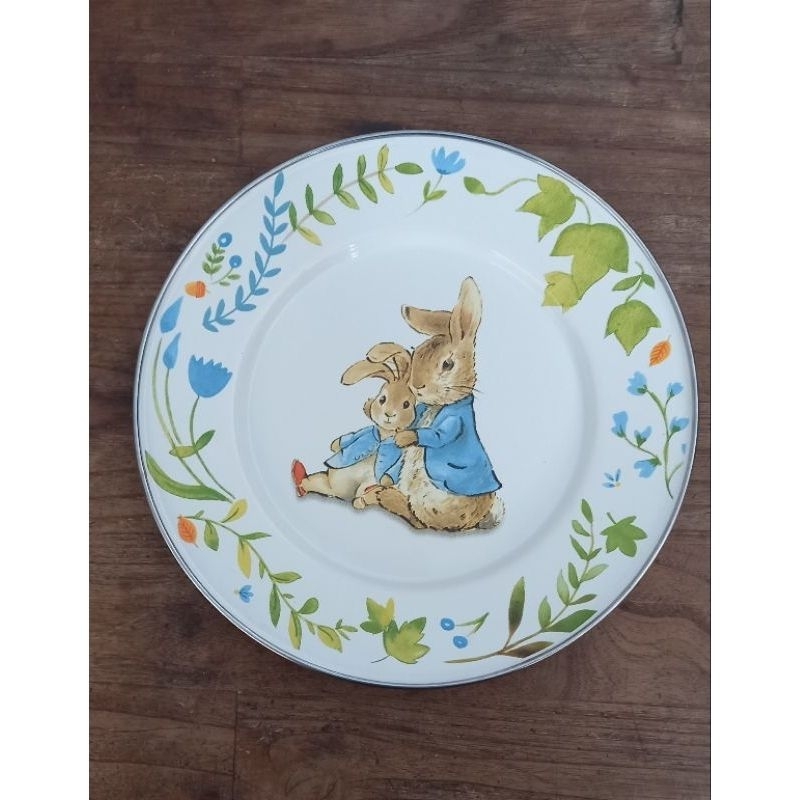 Piring Enamel Rabbit / Piring Peter Rabbit / Piring Kelinci