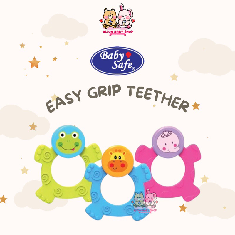 Babysafe Easy Grip Rubber Teether TT003 Mainan Gigitan Bayi