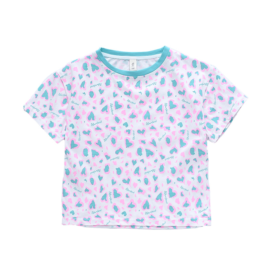 babyfit 3-8thn baju kaos atasan blouse tutul love oblong anak perempuan nyl-0615r