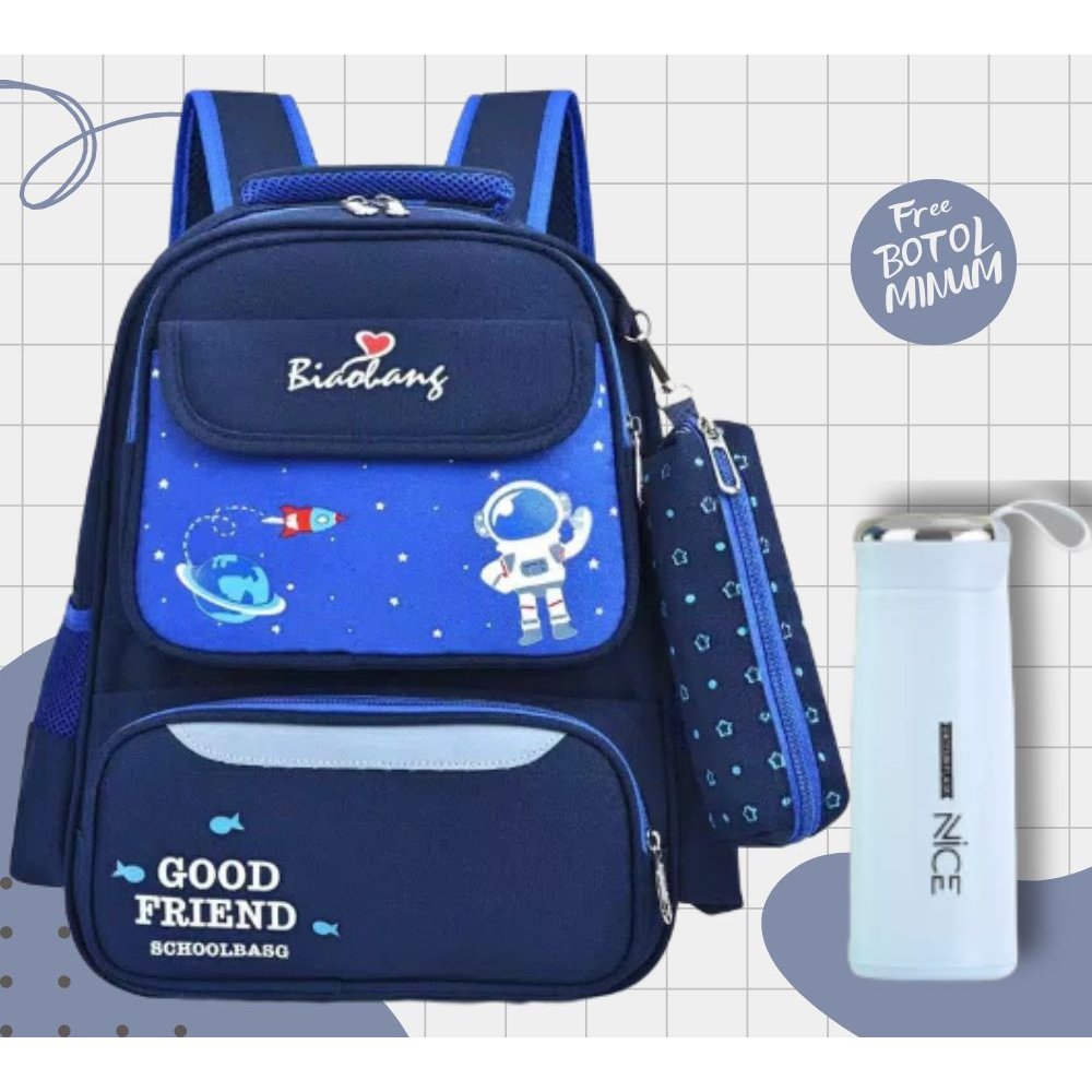 BDKR_TAS - Tas anak astronot sd/tas ransel anak/tas anak karakter/tas anak astronotu Tas Ransel Sekolah Backpack Wanita Tas Murah Ransel Astronot