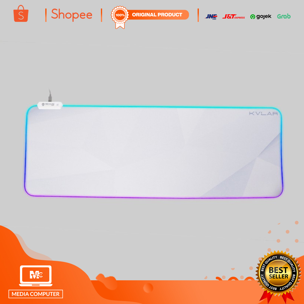 Mousepad Gaming Rexus KVLAR TR2 RGB (800x300x3mm) WHITE