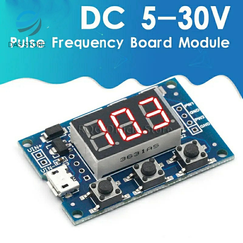 Modul 2 Channel Adjustable PWM Generator dengan Display Indikator 5V DC