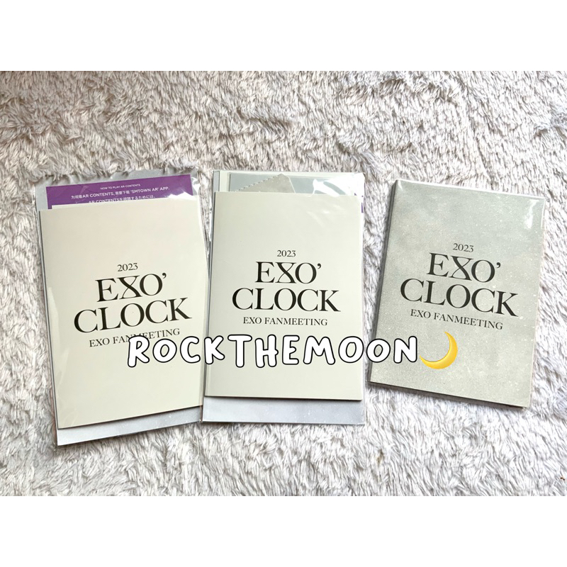 [READY STOCK] OFFICIAL MERCHANDISE EXO - 1ST LINE UP 2023 EXO FANMEETING EXO'CLOCK [POSTCARD BOOK & 