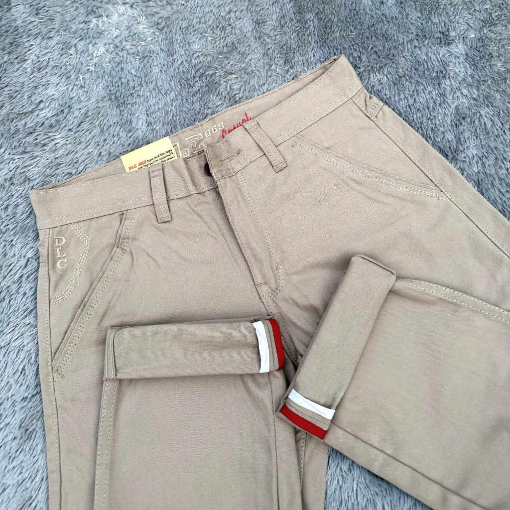 Celana Dlc063  Chinos Melar Street Kanvas Panjang Canvas Original Terbaru 2021 Cardinal Chino