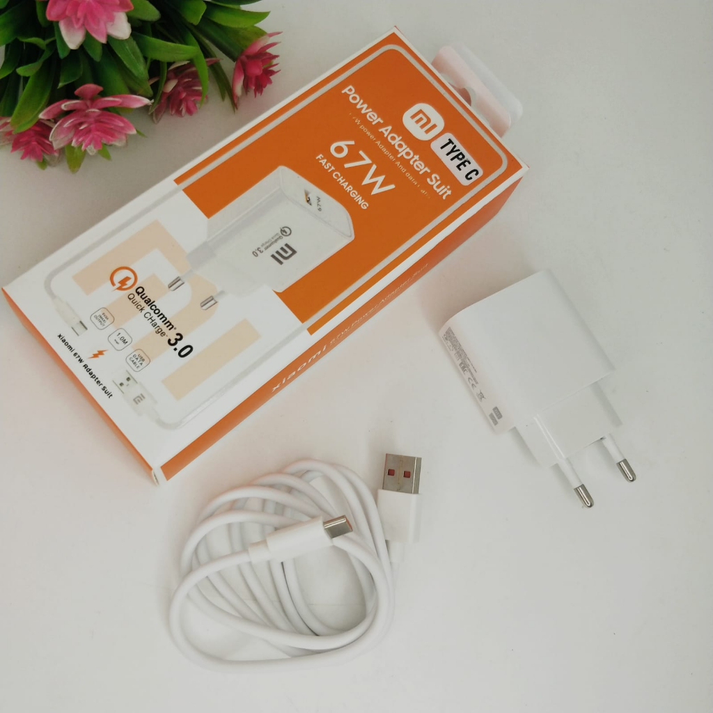 CHARGER XIAOMI NOTE 12Pro 67W MICRO TYPE C FASTCHARGING TC MI ORIGINAL