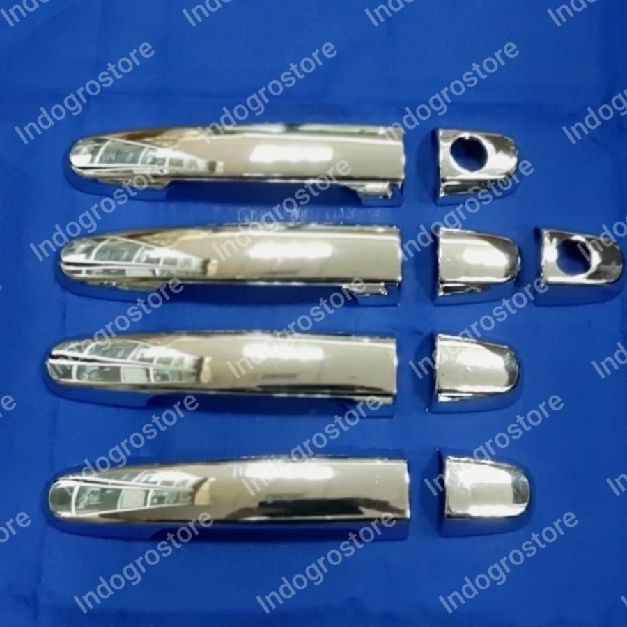 Cover Handle Pintu Hitam / Chrome Mobil Toyota Hilux Double Cabin 2005 2006 2007 2008 2009 2010 2011 2012 2013 2014 2015