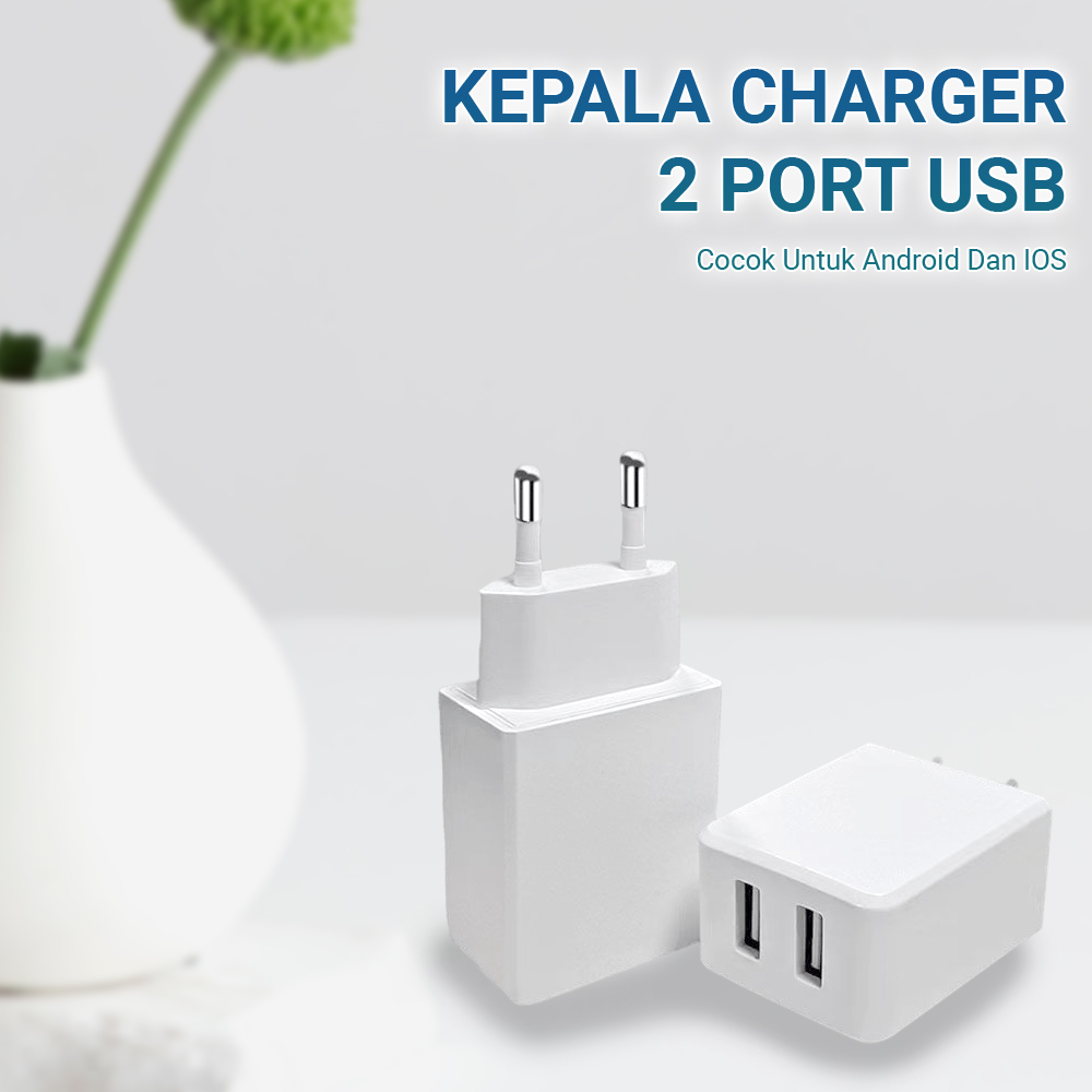 Halluna Kepala Charger Fast Charging 2in1 Quick Charge 3.0