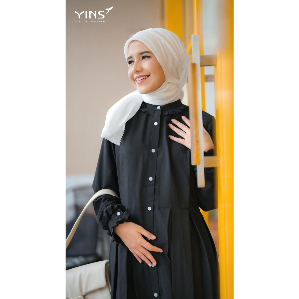 Inspire ITU BLACK SERIES Tunik Hitam Bahan Jasmine Airflow Dengan Varian Model Kekinian Muslim OOTD
