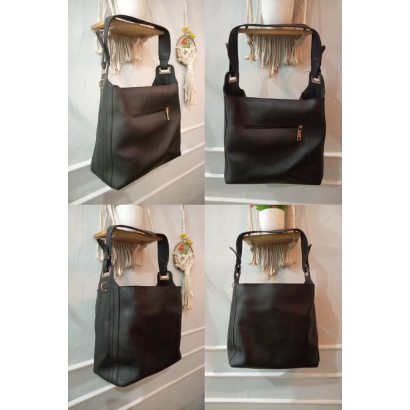 BAG WANITA HITAM | TAS KULIT HITAM | TAS SELEMPANG WANITA