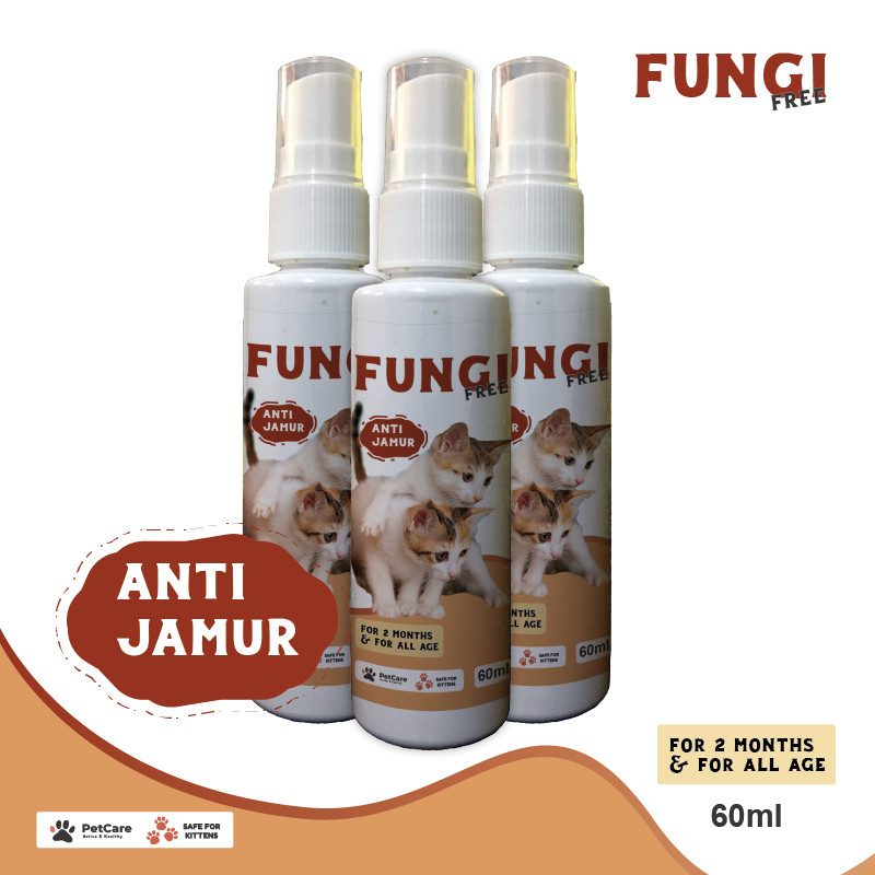 Fungi Free Spray cat Anti jamur kucing 60 ML