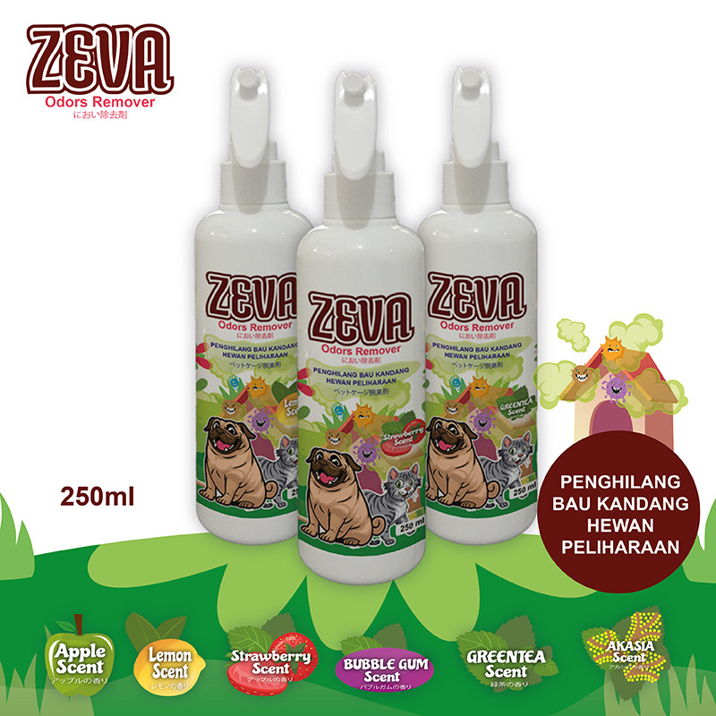 Zeva Odor Remover Penghilang bau tidak sedap Kandang 250ml