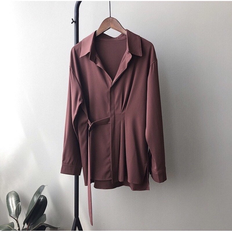 Nanda Blouse - Ukuran S M L XL XXL XXXL XXXXL 2XL 3XL 4XL 2L 3L 4L 5L Kemeja Kerja Big Size - Kemeja Jumbo - Baju Korea