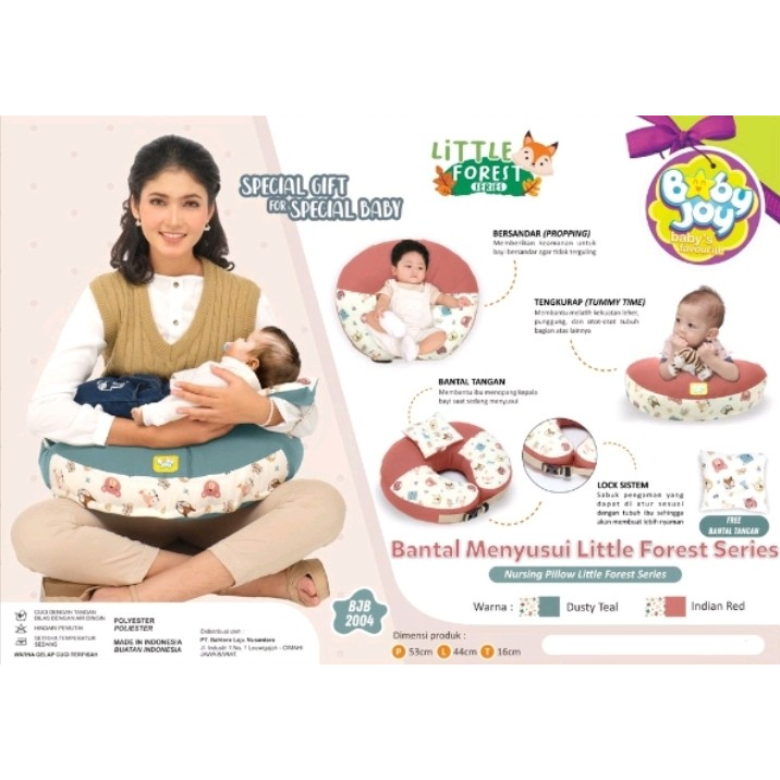 Baby Joy Sofa Bantal Menyusui Alas Stroller Little Forest - Bayi Online Shop