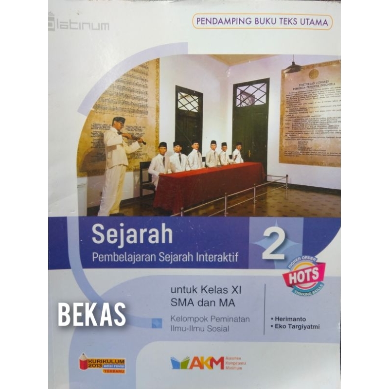Sejarah SMA Kelas 2 AKM Platinum 2022