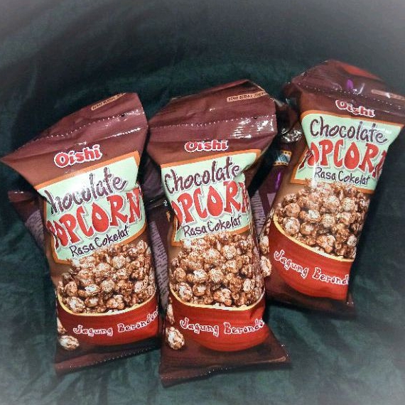 

Popcorn Oishi Rasa Cokelat 20g isi 10 pcs