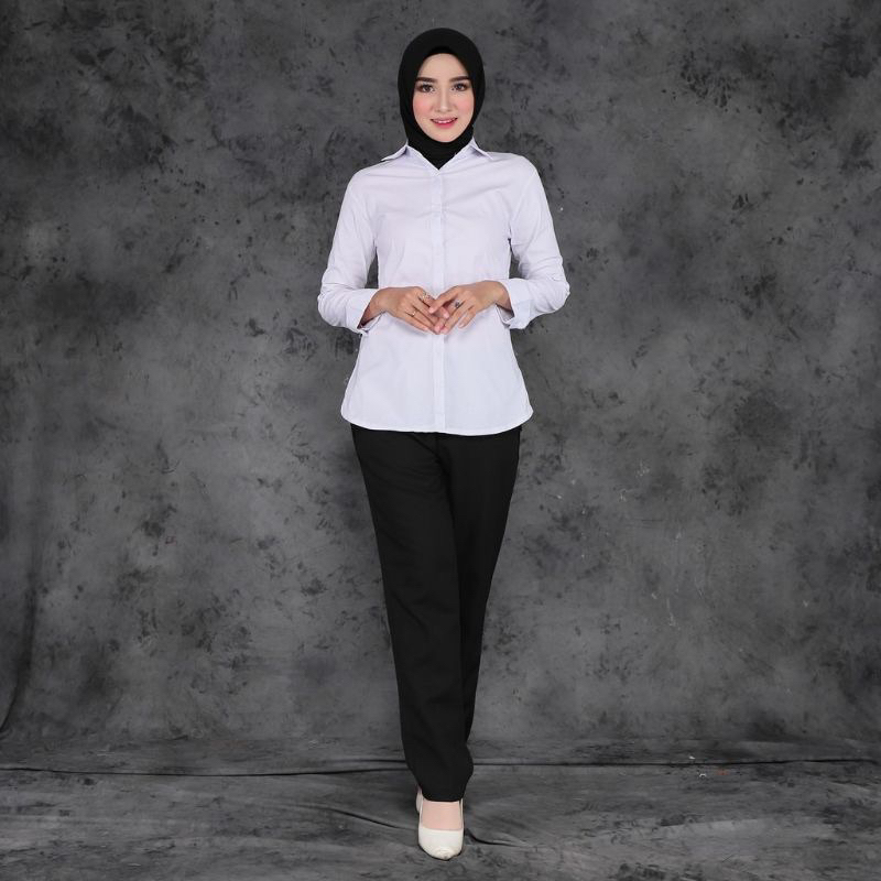 Kemeja Putih Wanita / Kemeja Kerja Wanita / Kemeja formal / Kemeja Lengan Panjang