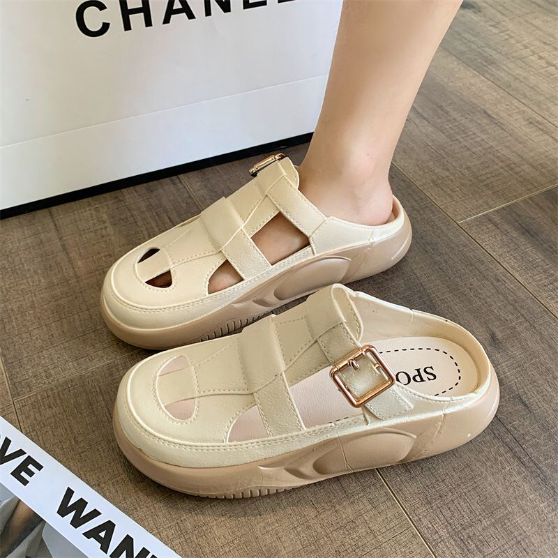 GROSIRTAS TG1743 Sandal Slop Tulang Wanita Import Mixed Warna Pengikat Samping Korean Style