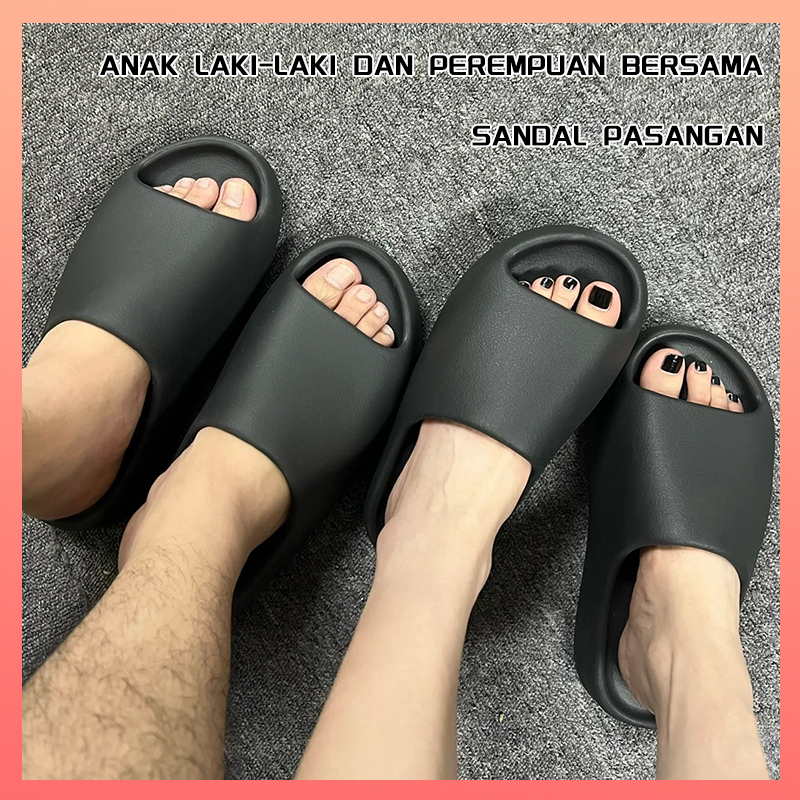 Sandal Yeezy Sandal Selop Wanita EVA Empuk Import Terbaru Sandal Slide Wanita Jelly Di Luar Ruangan Sandal Slop Wanita Karet Dewasa Size 35-40