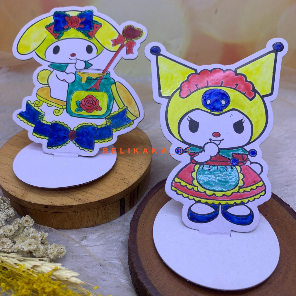 (24 SET) MAINAN DIY BELAJAR MELUKIS GAMBAR CAT AIR ANAK MOTIF SANRIO / MAINAN EDUKASI ANAK MEWARNAI DENGAN CAT AIR / DIY PAINTING KIDS / WATERCOLOR PAINTING