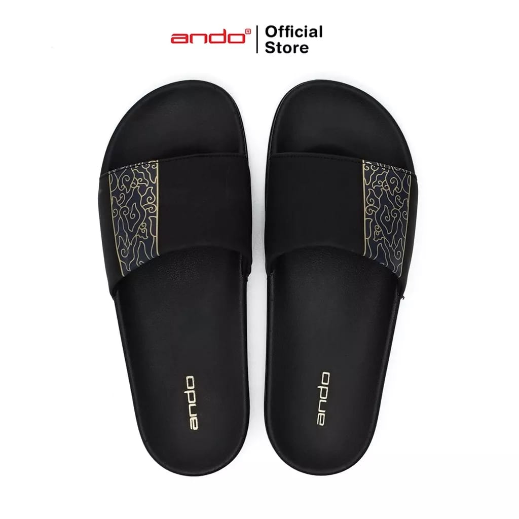 Ando Pandu Sandal Slide Pria Batik Sendal Slop Cowok Distro Laki