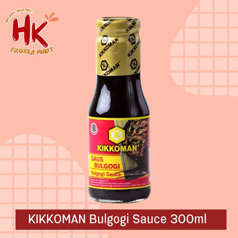 

Kikkoman Saus Bulgogi 300ml | bulgogi sauce saos halal import beef | HK FROZEN MART