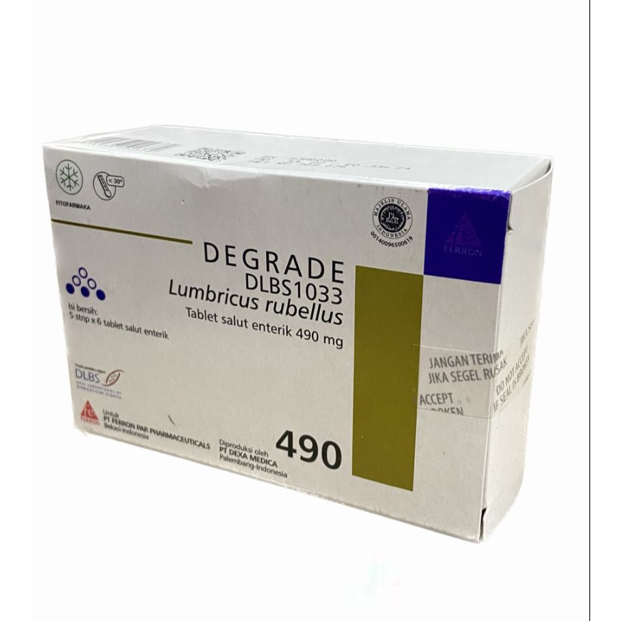 DEGRADE STRIP 6 TABLET Membantu Memperbaiki Sirkulasi Darah