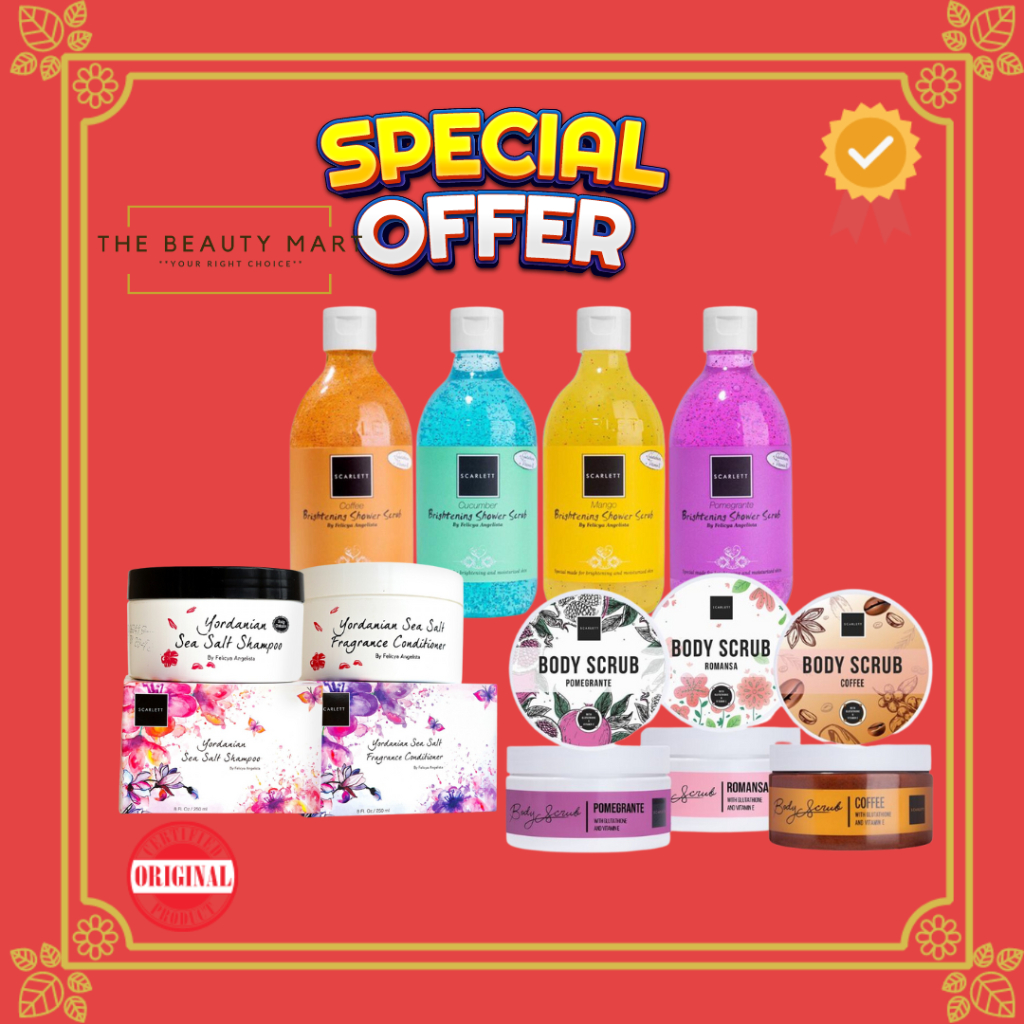 [PROMO] SCARLETT Whitening Body Lotion &amp; Shower Scrub by Felicya Angelista