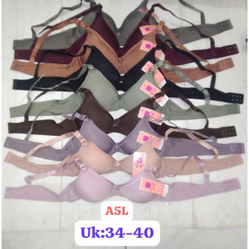 BRA/BH LINGCAO A5 ORIGINAL KAIT 2 /UKURAN 34-40 BISA PILIH WARNA