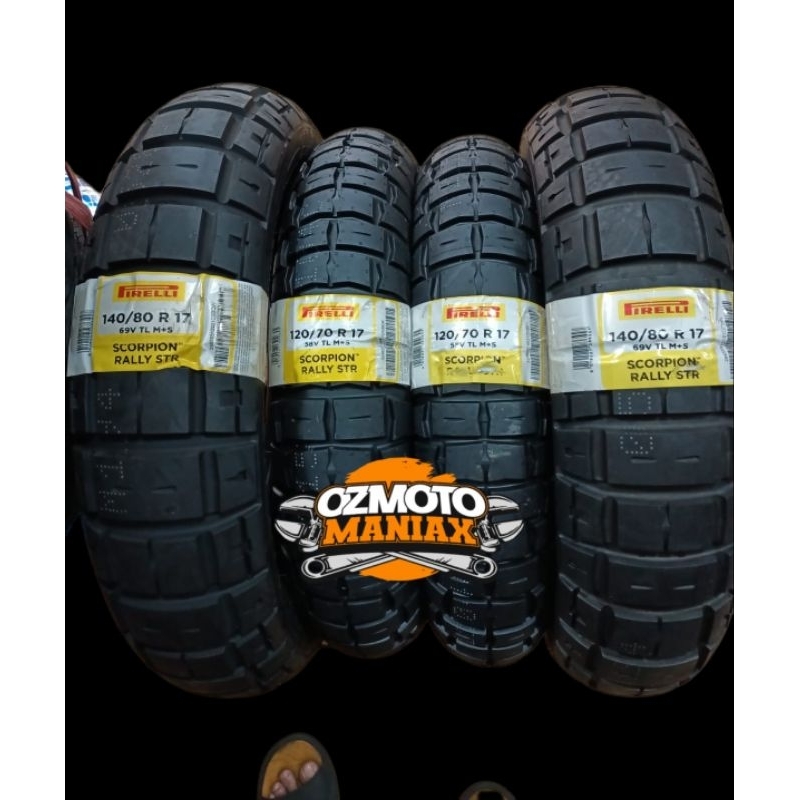 Paket Ban Pirelli Scorpion Rally STR 120/70-17 & 140/80-17 (Import Dual Purpose)