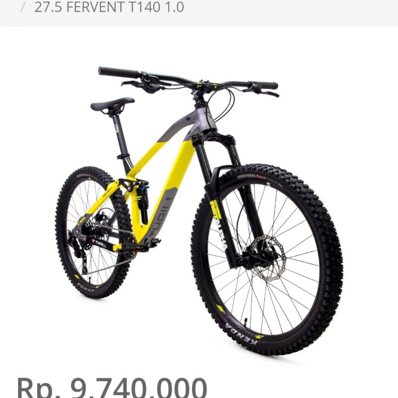 27.5" Thrill fervent t140 1.0 10Sp Deore m4100 hydro brake RST Alpha FullSusp