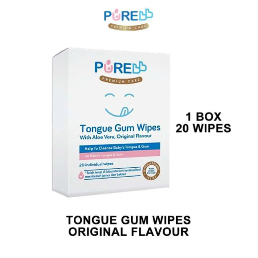 PureBB Tongue Gum Wipes / Tisu Basah Pembersih Lidah Bayi