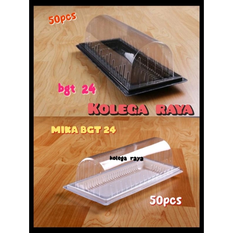 Mika Bolu Gulung BGT24cm  ISI 50PCS Ready Warna Putih dan Coklat